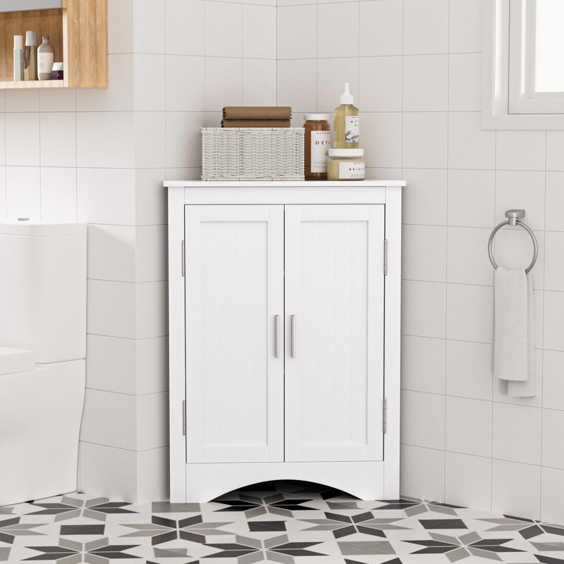 Lark Manor™ Tall Bathroom Corner Cabinet | Wayfair